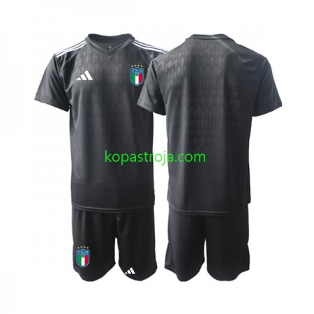 Billiga Fotbollströjor Italien Målvakt Barn Borta tröja 2023 Kortärmad